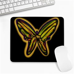 Night Butterfly Large Mousepads by Valentinaart