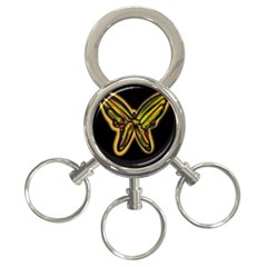 Night Butterfly 3-ring Key Chains by Valentinaart