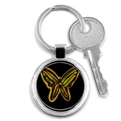 Night Butterfly Key Chains (round)  by Valentinaart