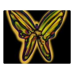 Night Butterfly Double Sided Flano Blanket (large)  by Valentinaart