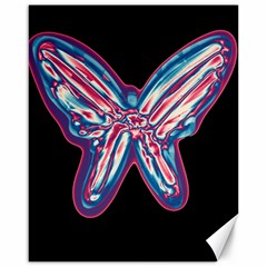 Neon Butterfly Canvas 16  X 20   by Valentinaart