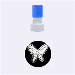 Neon Butterfly Rubber Round Stamps (small)