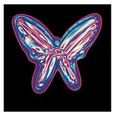 Neon Butterfly Large Satin Scarf (square) by Valentinaart