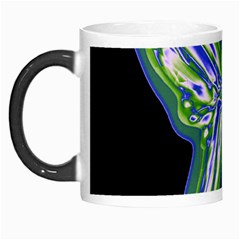 Green Neon Butterfly Morph Mugs by Valentinaart