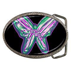 Neon Butterfly Belt Buckles