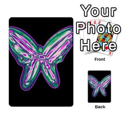 Neon Butterfly Multi-purpose Cards (rectangle) 