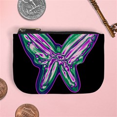 Neon Butterfly Mini Coin Purses by Valentinaart