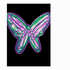 Neon Butterfly Small Garden Flag (two Sides) by Valentinaart