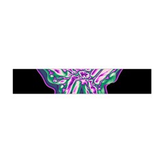 Neon Butterfly Flano Scarf (mini) by Valentinaart