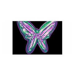 Neon Butterfly Satin Wrap by Valentinaart