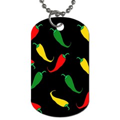 Chili Peppers Dog Tag (two Sides) by Valentinaart