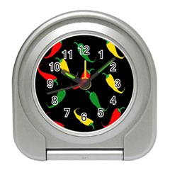 Chili Peppers Travel Alarm Clocks by Valentinaart