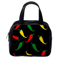 Chili Peppers Classic Handbags (one Side) by Valentinaart