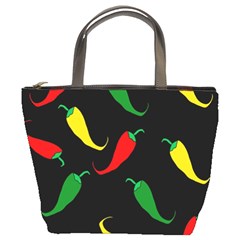 Chili Peppers Bucket Bags by Valentinaart