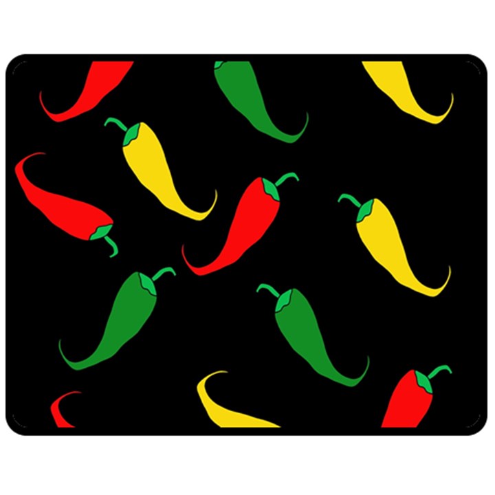 Chili peppers Fleece Blanket (Medium) 