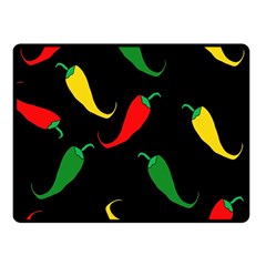 Chili Peppers Fleece Blanket (small) by Valentinaart