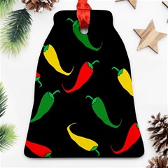 Chili Peppers Bell Ornament (2 Sides) by Valentinaart