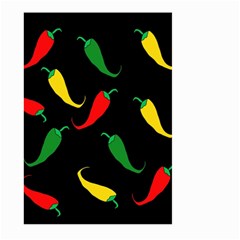 Chili Peppers Large Garden Flag (two Sides) by Valentinaart