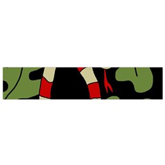 Red Cartoon Snake Flano Scarf (small)