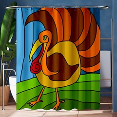 Thanksgiving Turkey  Shower Curtain 60  X 72  (medium)  by Valentinaart