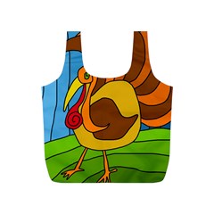 Thanksgiving Turkey  Full Print Recycle Bags (s)  by Valentinaart