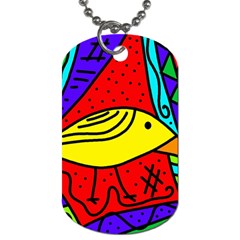 Yellow Bird Dog Tag (one Side)