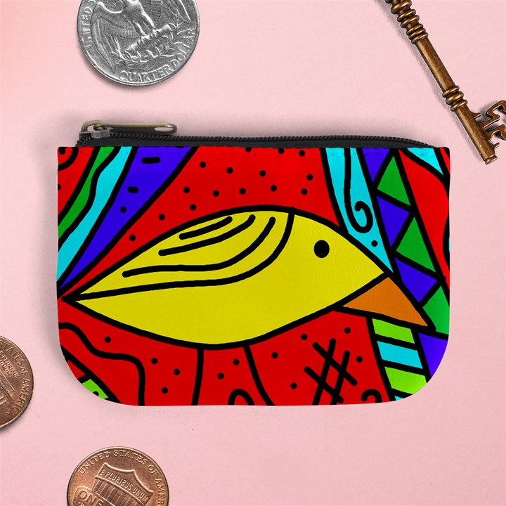 Yellow bird Mini Coin Purses