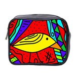 Yellow bird Mini Toiletries Bag 2-Side Front