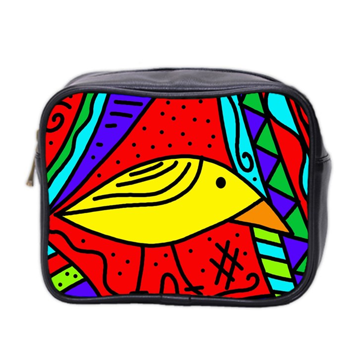 Yellow bird Mini Toiletries Bag 2-Side