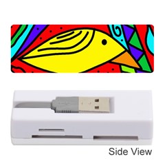 Yellow Bird Memory Card Reader (stick)  by Valentinaart