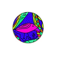 Pink Bird Hat Clip Ball Marker by Valentinaart