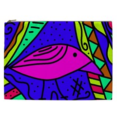 Pink Bird Cosmetic Bag (xxl) 