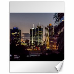 Montevideo Cityscape Scene At Twilight Canvas 18  x 24  