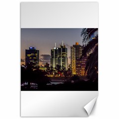 Montevideo Cityscape Scene At Twilight Canvas 20  x 30  