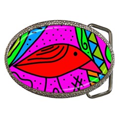 Red Bird Belt Buckles