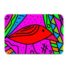 Red Bird Plate Mats by Valentinaart