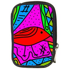 Red Bird Compact Camera Cases by Valentinaart