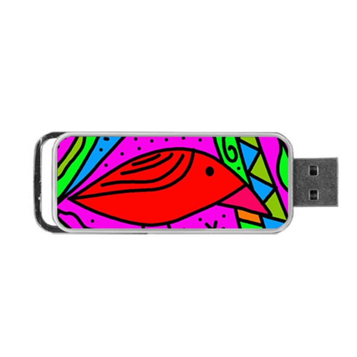 Red bird Portable USB Flash (One Side)