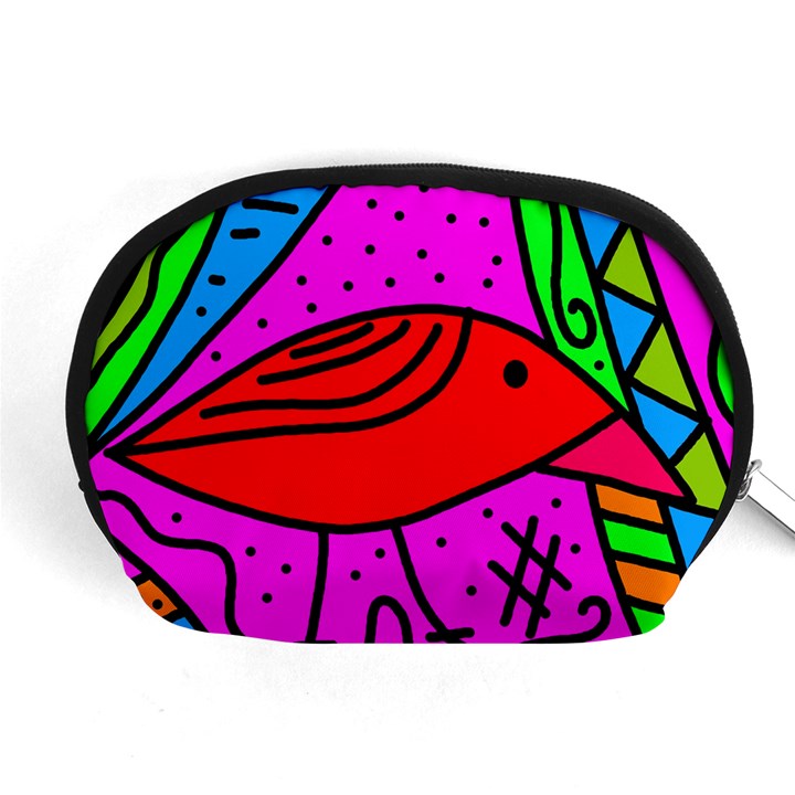 Red bird Accessory Pouches (Medium) 