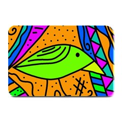 Green Bird Plate Mats by Valentinaart