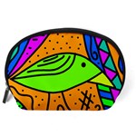 Green bird Accessory Pouches (Large)  Back