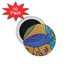 Blue Bird 1 75  Magnets (10 Pack) 