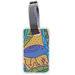 Blue Bird Luggage Tags (one Side) 