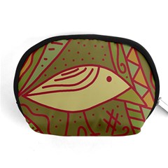 Brown Bird Accessory Pouches (medium)  by Valentinaart