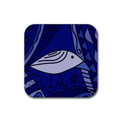 Blue Bird Rubber Coaster (square)  by Valentinaart