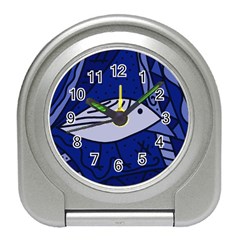 Blue Bird Travel Alarm Clocks by Valentinaart