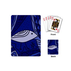 Blue Bird Playing Cards (mini)  by Valentinaart