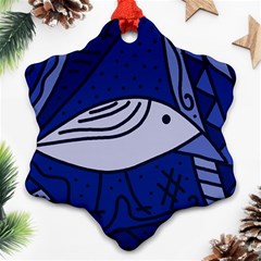 Blue Bird Ornament (snowflake) 