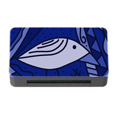 Blue Bird Memory Card Reader With Cf by Valentinaart