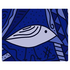 Blue Bird Double Sided Flano Blanket (medium)  by Valentinaart